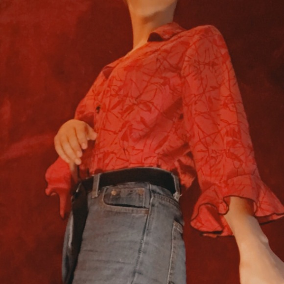 Red button up - Picture 3 of 3